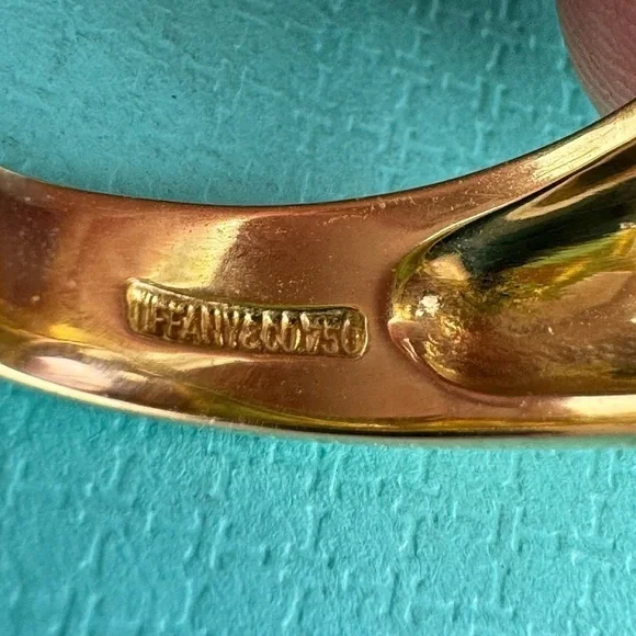 Tiffany & Co. 18k Amethyst Basket Ring Paloma Picasso Graffiti X Etched Gemstone - Picture 7 of 7